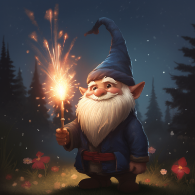 Happy, Amused Gnome