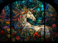 Thumbnail for Mythical Creature on Stained Glass