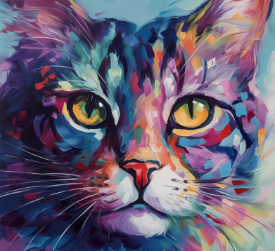 Striking Painted Kitty