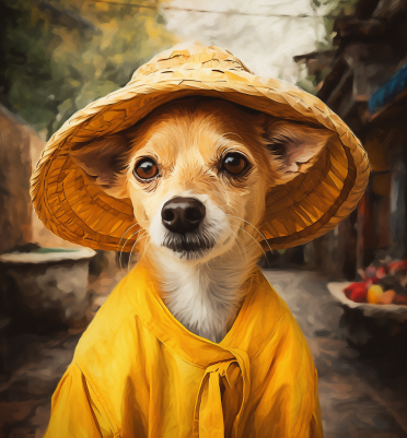 Chihuahua In A Conical Hat