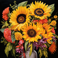 Thumbnail for Featuring Bright Sunflowers In A Vase