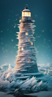 Thumbnail for Ice Lighthouse In A Blizzard