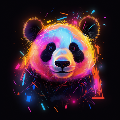 Sweet Neon Panda