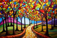 Thumbnail for Path And Wildly Colorful Trees