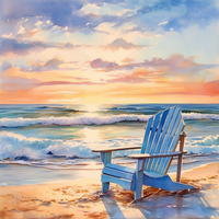 Thumbnail for Watercolor Beach Chair  Diamond Painting Kits