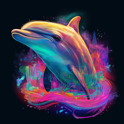 Neon Dolphin