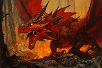 Thumbnail for Fire Red Dragon  Diamond Painting Kits