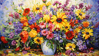 Thumbnail for Flowery Bouquet Of Flowers   Diamond Painting Kits