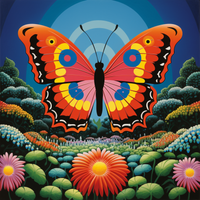Thumbnail for Bold Colorful Butterfly