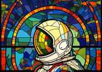 Thumbnail for Space Explorer On Stained Glass