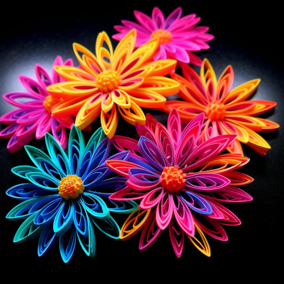 Electric, Neon Flowers