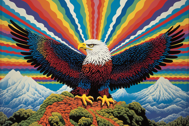 Colorful Eagle Fantasy  Diamond Painting Kits