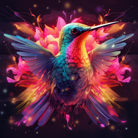 Thumbnail for Pretty Little Neon Hummingbird
