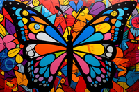 Thumbnail for Bold Colorful Butterfly  Diamond Painting Kits