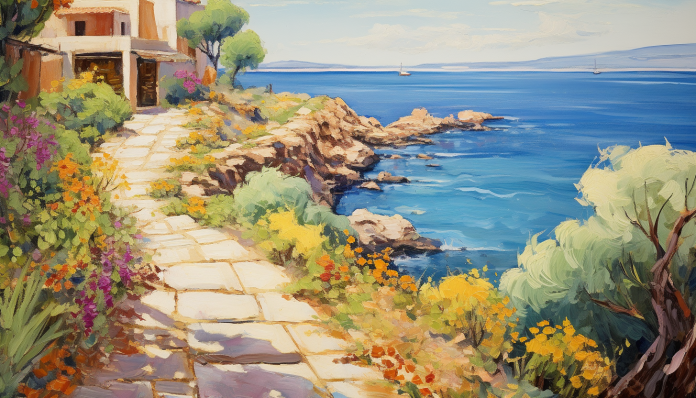 Sweet Seaside Pathway  Diamond Painting Kits