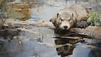Thumbnail for Mesmerizing Otter By The Water