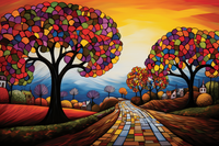 Thumbnail for Fun Path Through Colorful Trees