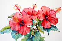 Thumbnail for Pretty Watercolor Hibiscus