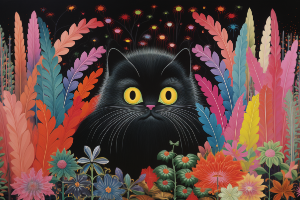 Black Persian Cat  Diamond Painting Kits