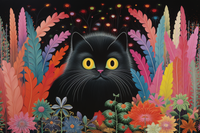 Thumbnail for Black Persian Cat  Diamond Painting Kits