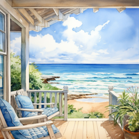 Thumbnail for A Perfect Seaside Porch  Diamond Painting Kits