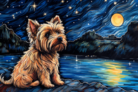 Thumbnail for Starry Night Yorkshire Terrier  Diamond Painting Kits