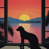 Thumbnail for Dog Watching The Sunset