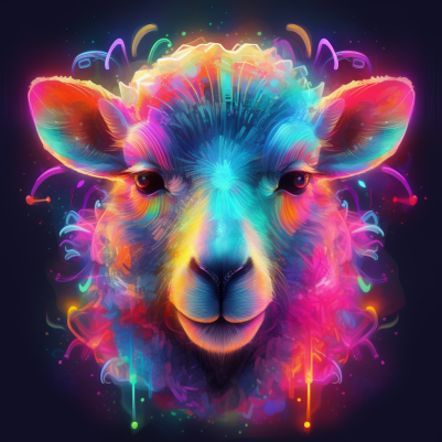 Sweet Neon Sheep