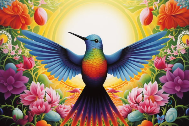 Peaceful Perfect Hummingbird  Diamond Painting Kits