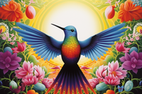Thumbnail for Peaceful Perfect Hummingbird  Diamond Painting Kits