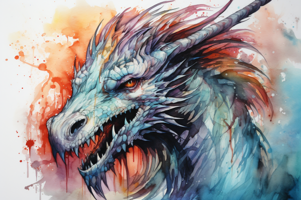 Watercolor Dragon