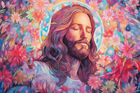 Thumbnail for Graceful Jesus Among Beautiful Flowers