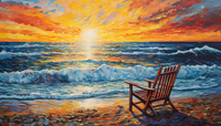Thumbnail for Beach Chail  Diamond Painting Kits