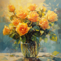 Thumbnail for Beautiful Large Bouquet Of Yellow Roses