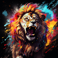Thumbnail for Fierce Lion And Colors  Diamond Painting Kits