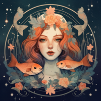 Thumbnail for Astrology, Lofi, Peaceful Pisces Girl And Fish