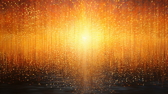Golden Raindrops  Diamond Painting Kits