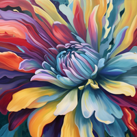 Thumbnail for A Zoomed In Colorful Flower