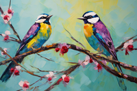 Thumbnail for Sweet Lovebirds  Diamond Painting Kits