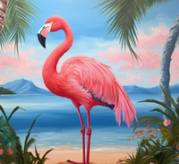 Thumbnail for Tropical Vibes On The Beach With Mr. Flamingo