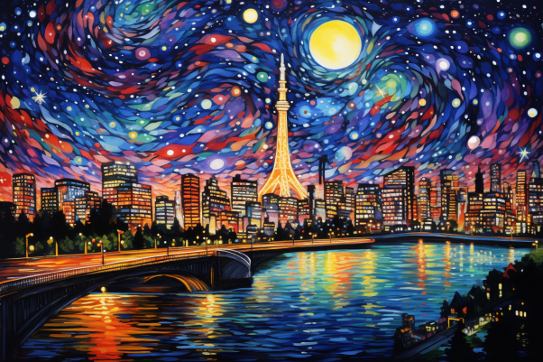 Fun Starry Night In Tokyo