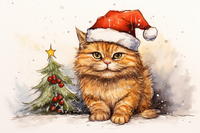 Thumbnail for Christmas Orange Cat