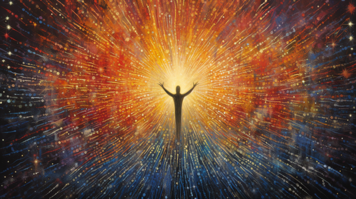 Color Burst Prayer  Large Diamond Painting Kits