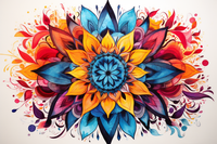 Thumbnail for Bright Watercolor Mandala  Diamond Painting Kits