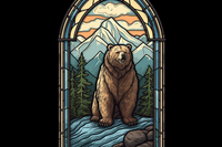 Thumbnail for Glorious Stained Glass Bear