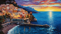 Thumbnail for Amalfi Coast Sunset  Diamond Painting Kits