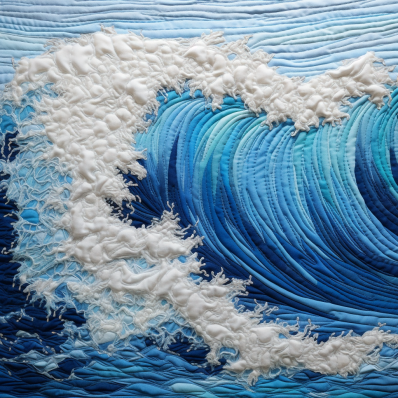 Embroidery Vibe Blue Wave