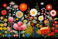 Thumbnail for Amazing Bright Bold Flowers Diamond Painting Kits
