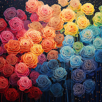 Thumbnail for Rainbow Of Roses  Diamond Painting Kits