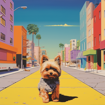 Yorkie On The Go
